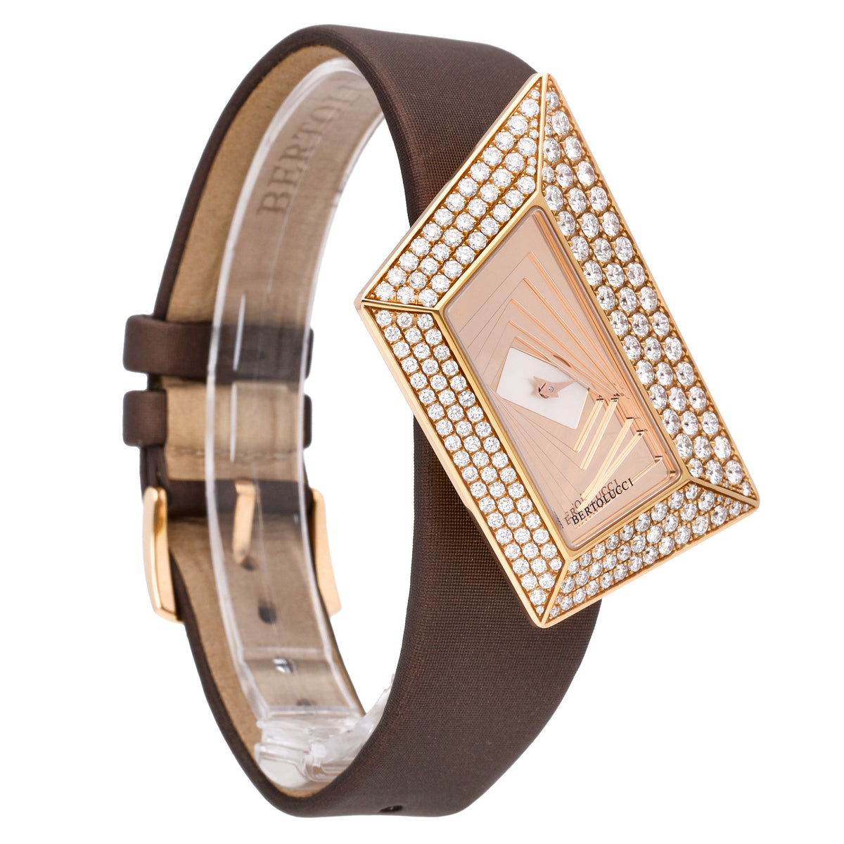 Bertolucci Gioco 18k Rose Gold MOP Dial Quartz Ladys Watch HJ153.50.67.8.301.101
