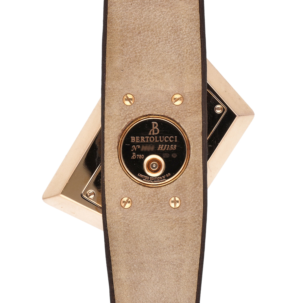 Bertolucci Gioco 18k Rose Gold MOP Dial Quartz Ladys Watch HJ153.50.67.8.301.101
