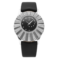 Bertolucci Stria Black Dial Diamond 39.7mm Quartz Watch 723.50.41.8.15D.R01