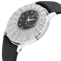 Bertolucci Stria Black Dial Diamond 39.7mm Quartz Watch 723.50.41.8.15D.R01