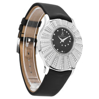 Bertolucci Stria Black Dial Diamond 39.7mm Quartz Watch 723.50.41.8.15D.R01