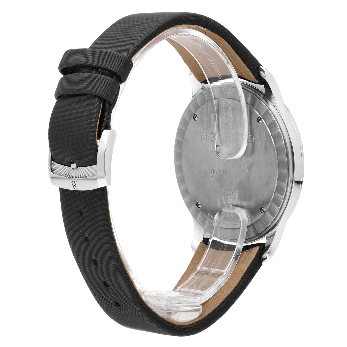 Bertolucci Stria Black Dial Diamond 39.7mm Quartz Watch 723.50.41.8.15D.R01