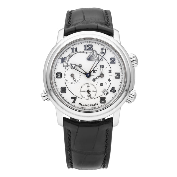 Blancpain Leman Reveil GMT Alarm 40mm Automatic Men's Watch 2041-1127M-53B
