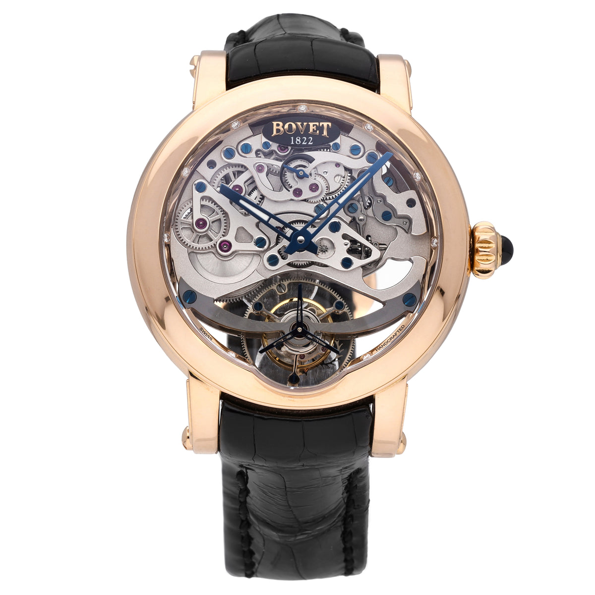 Bovet Dimier Recital Tourbillon 18k Rose Gold 41mm Manual-Wind Men Watch R041003