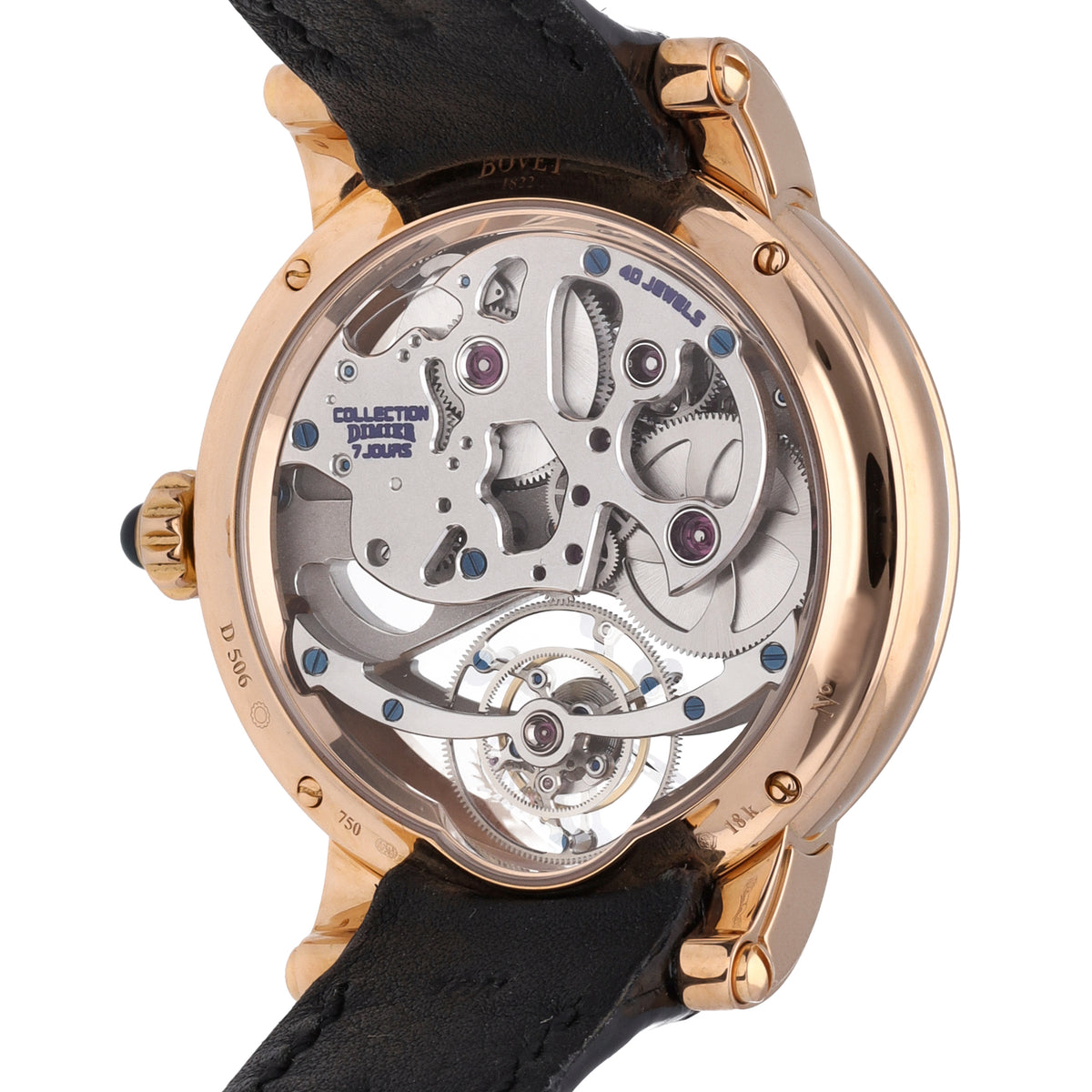 Bovet Dimier Recital Tourbillon 18k Rose Gold 41mm Manual-Wind Men Watch R041003