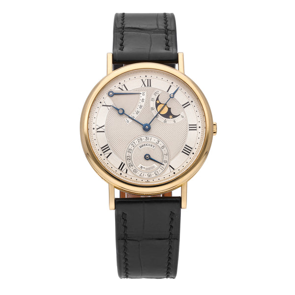 Breguet Classique Power Reserve 18k Yellow Gold Automatic Men's Watch 3137BA