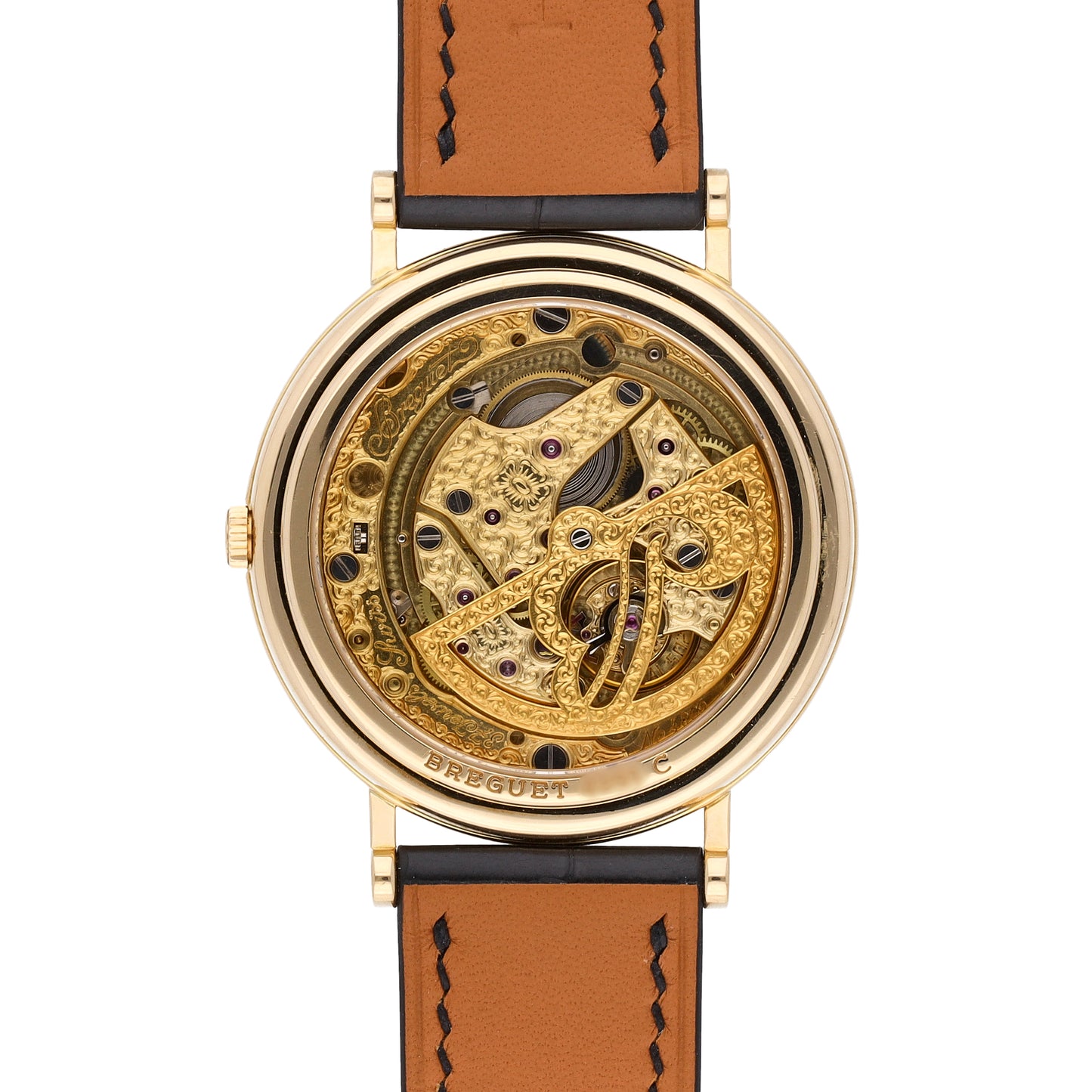 Breguet Classique Power Reserve 18k Yellow Gold Automatic Men's Watch 3137BA