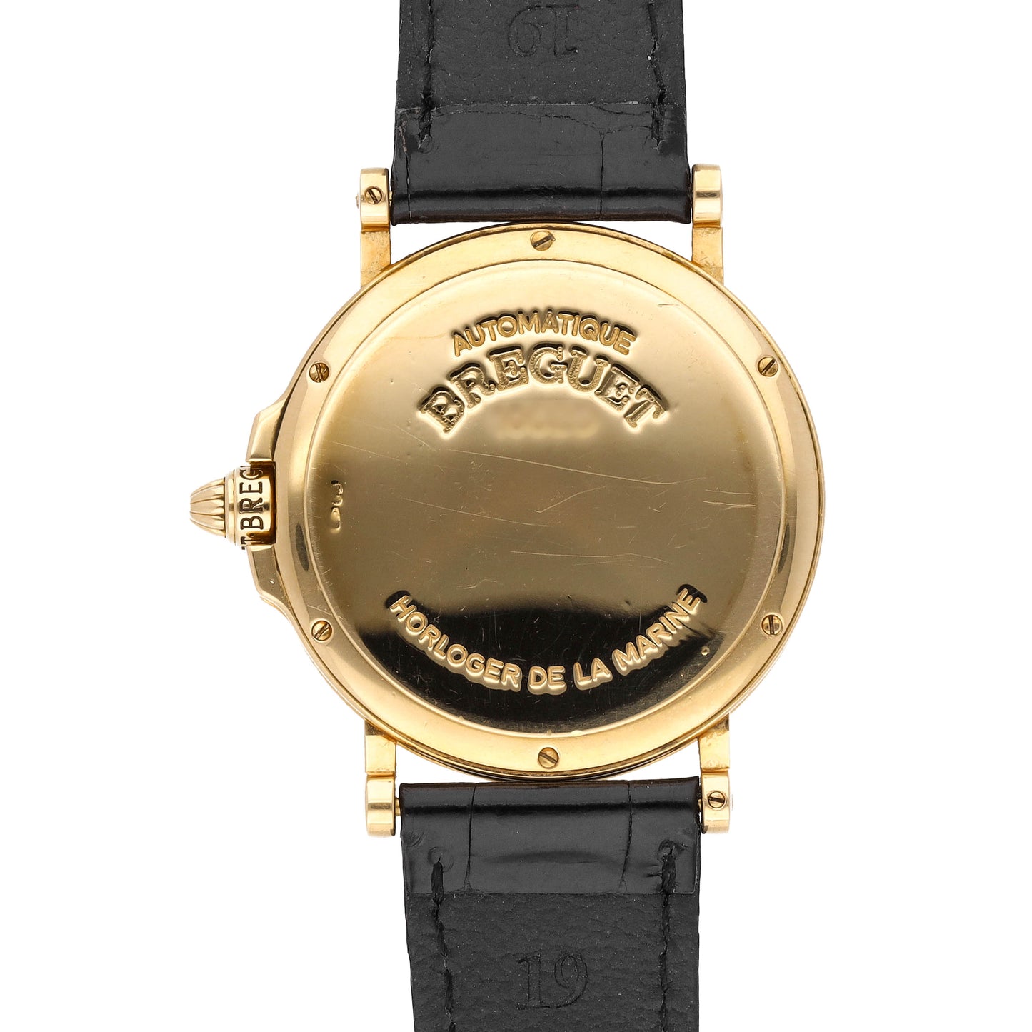 Breguet Marine Horloger De La Marine 18k Yellow Gold Auto Watch 3400BA
