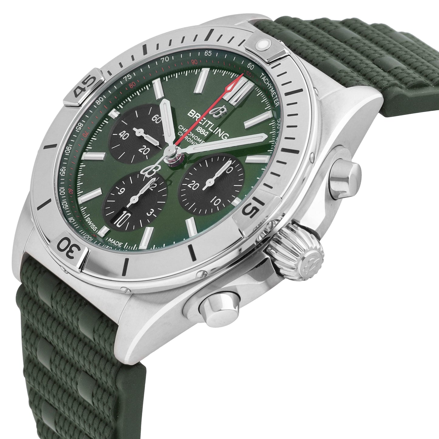 Breitling Chronomat VB01 42 Green Dial 42mm Automatic Men's Watch AB0134101L2S1