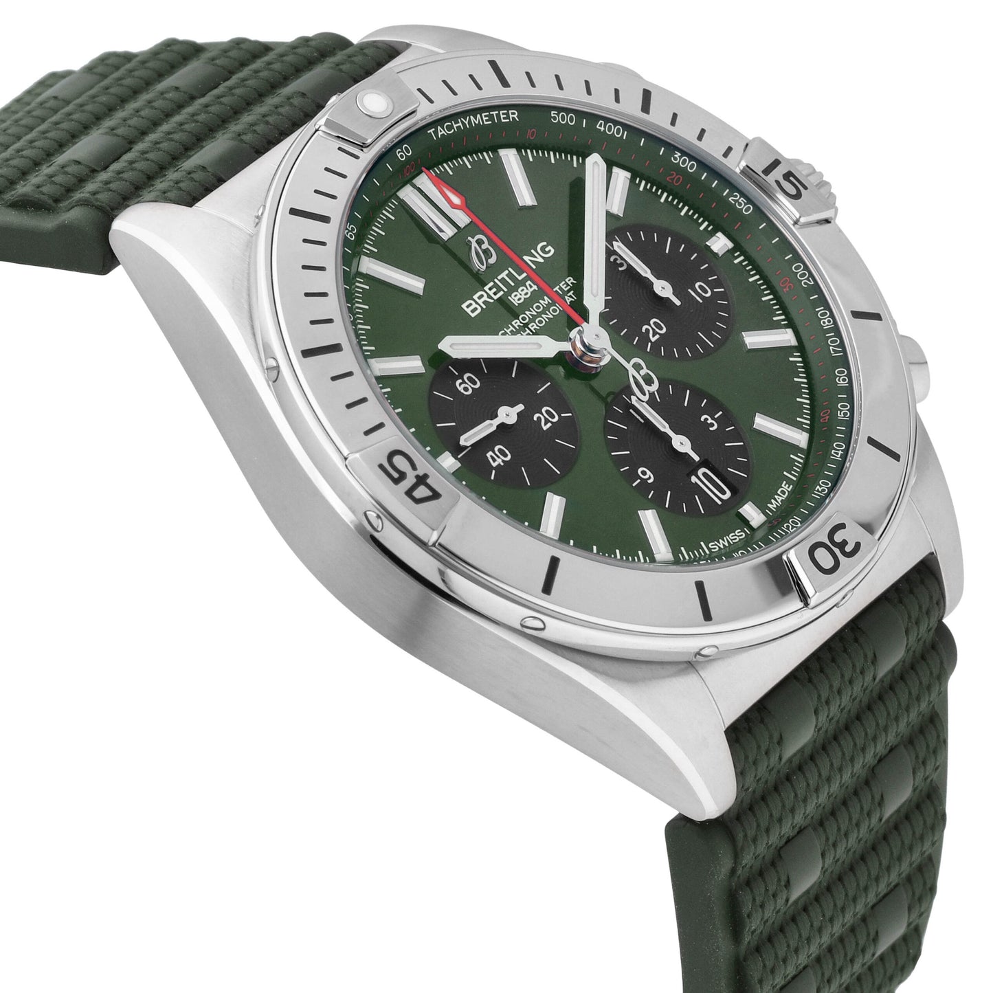 Breitling Chronomat VB01 42 Green Dial 42mm Automatic Men's Watch AB0134101L2S1