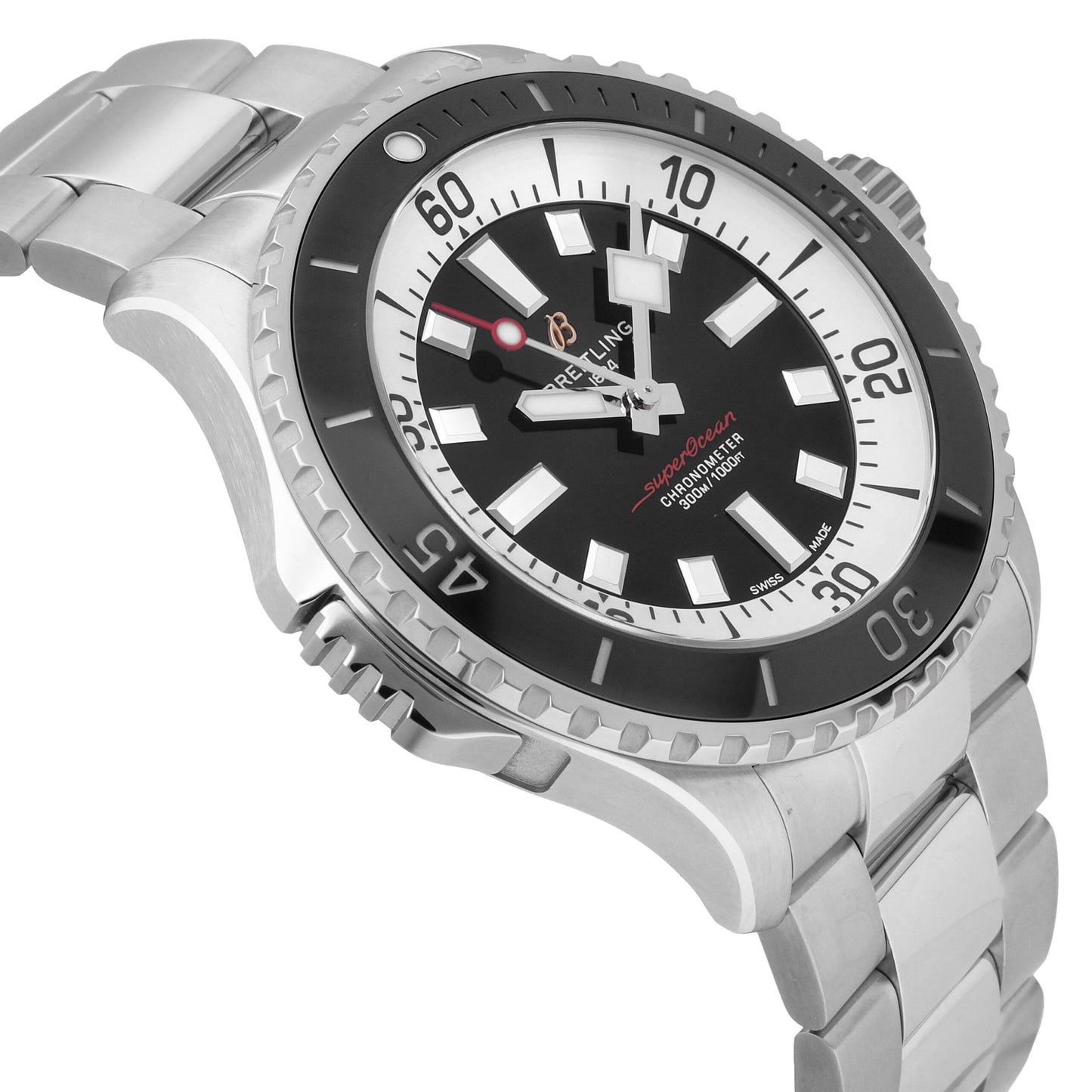 Breitling Superocean Black Dial 46mm Automatic Men's Watch A17378211B1A1