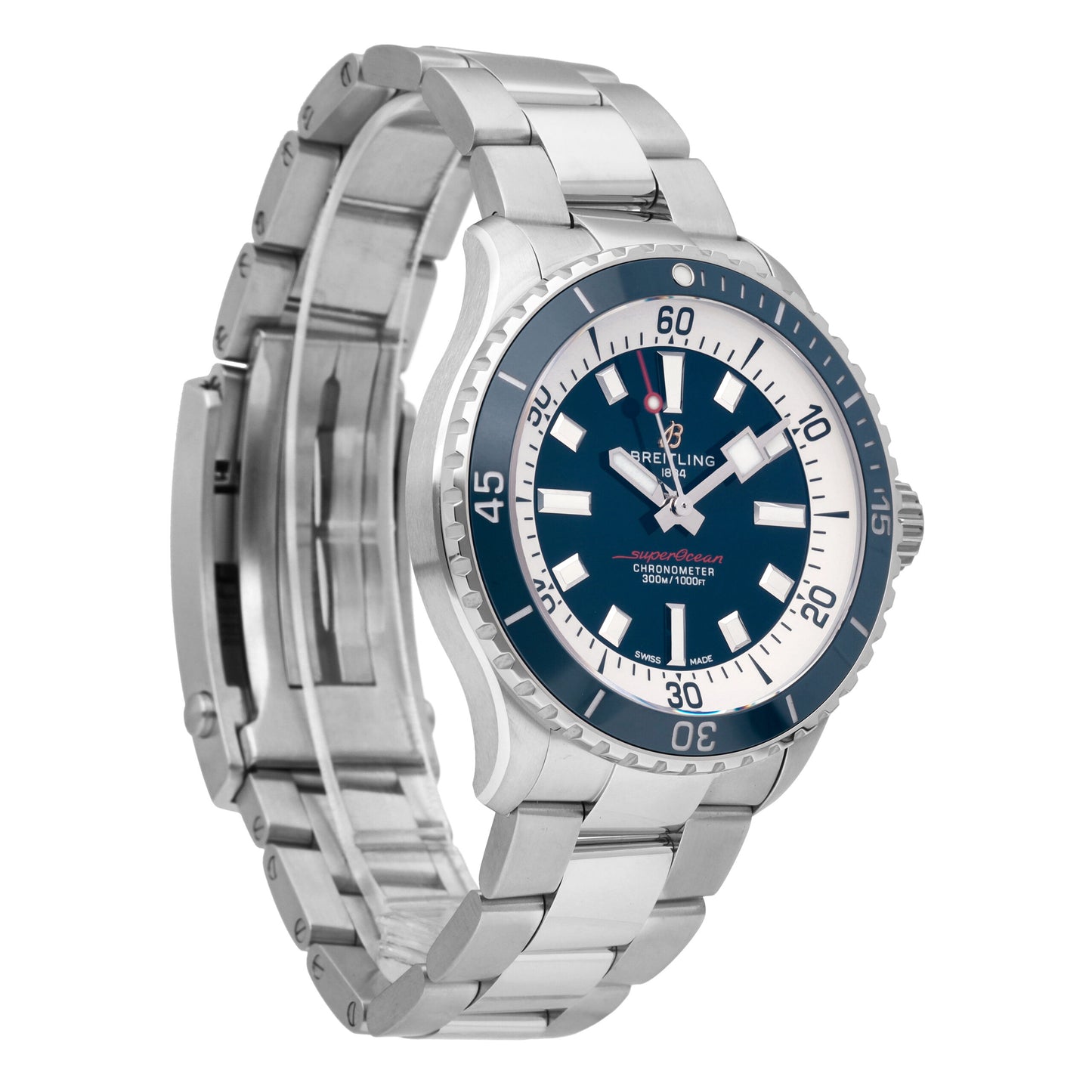 Breitling Superocean Blue Dial 42mm Automatic Men's Watch A17375E71C1A1