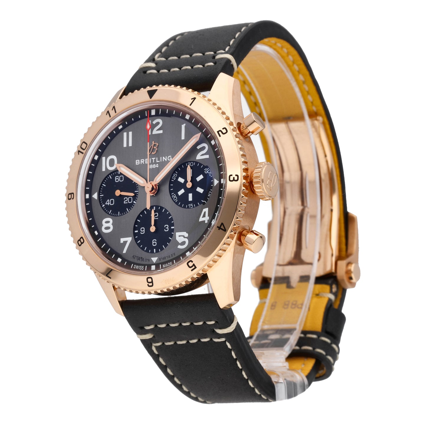 Breitling Classic AVI P-51 Mustang 42mm 18k Rose Gold Mens Watch R233801A1B1X1