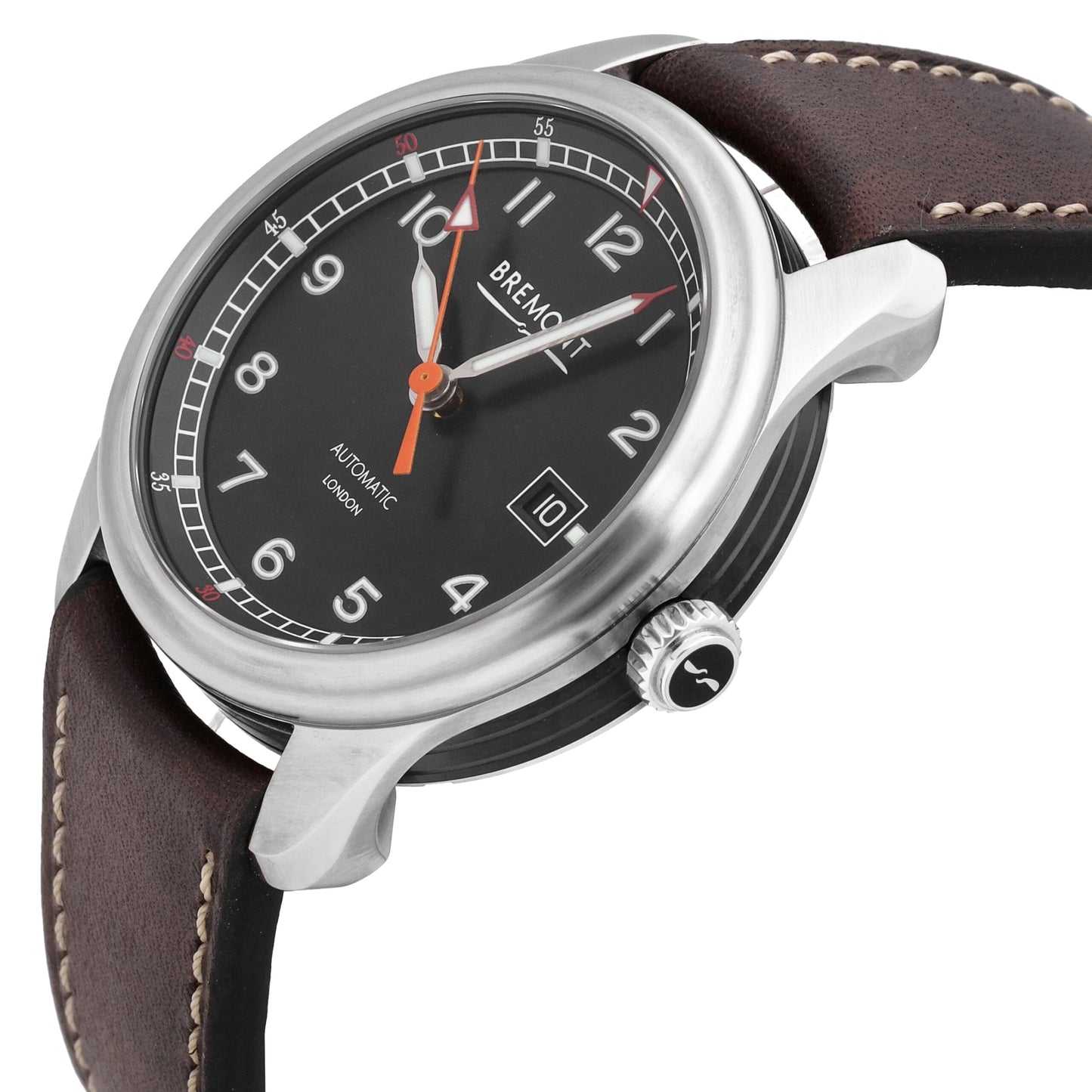 Bremont Airco Mach 1 Black Dial 40mm Automatic Men's Watch AIRCO-M1-BK-R-S