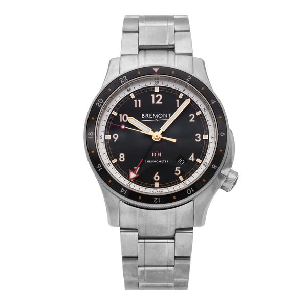 Bremont Ionbird Titanium Black Dial 43mm Auto Men's Watch IONBIRDMODEL12020-B