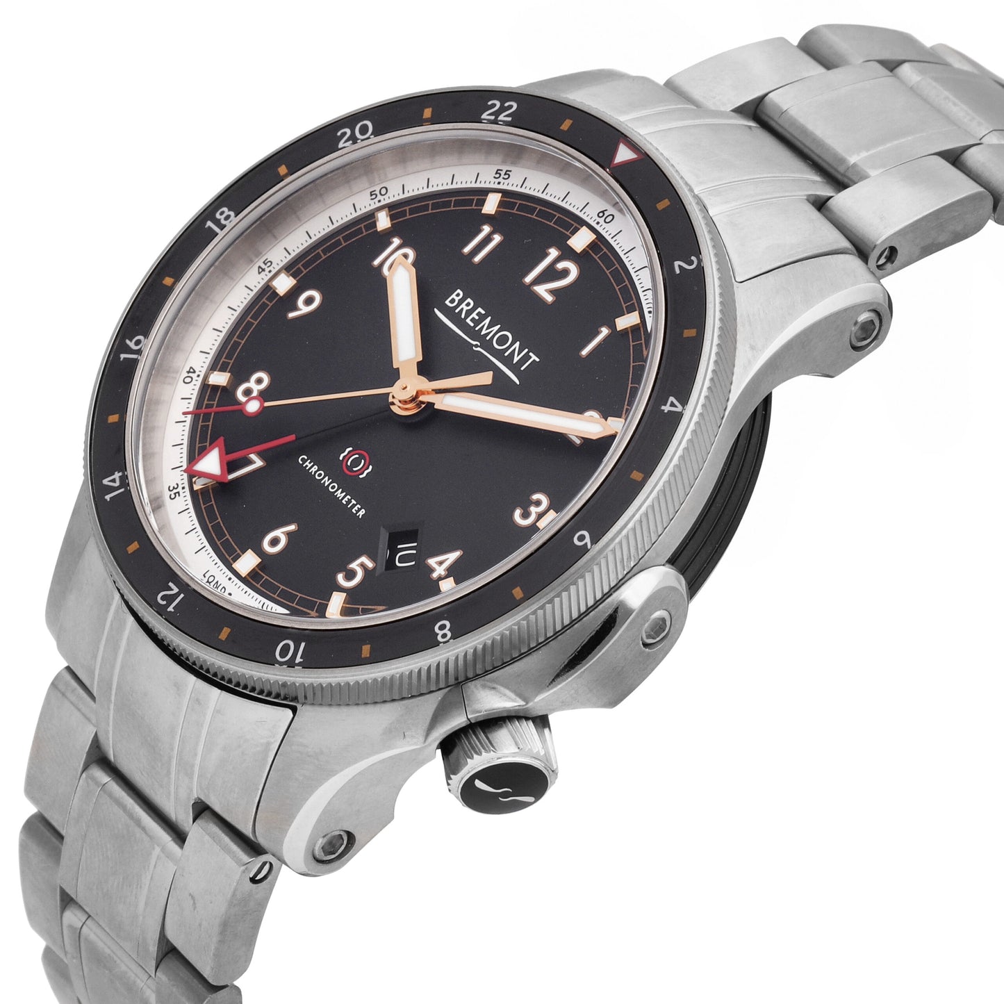 Bremont Ionbird Titanium Black Dial 43mm Auto Men's Watch IONBIRDMODEL12020-B