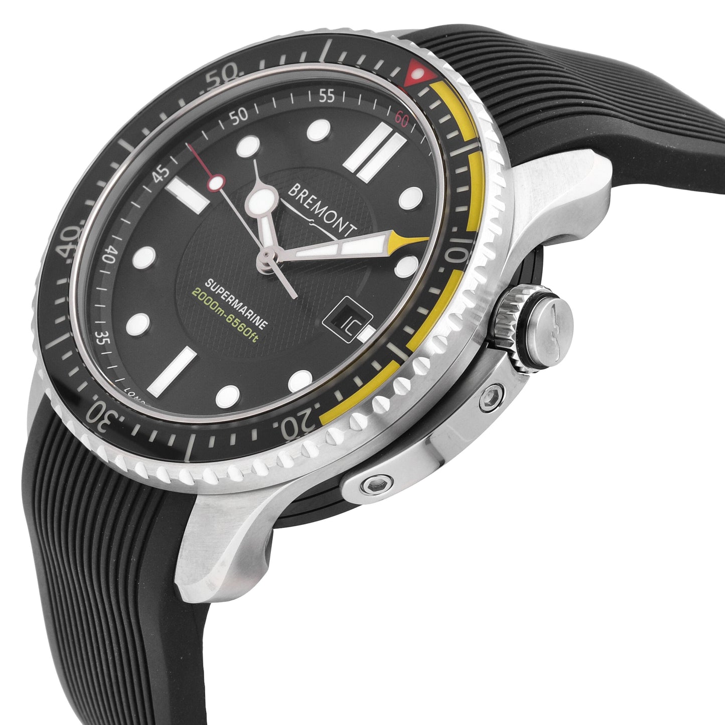 Bremont S2000 Stainless Steel Black Dial 45mm Automatic Men's Watch S2000-YL-S