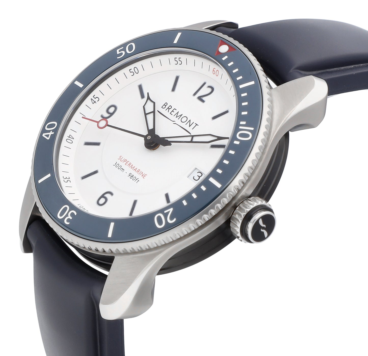 Bremont S300 White Dial 40mm Automatic Men's Watch S300-WH-R-S