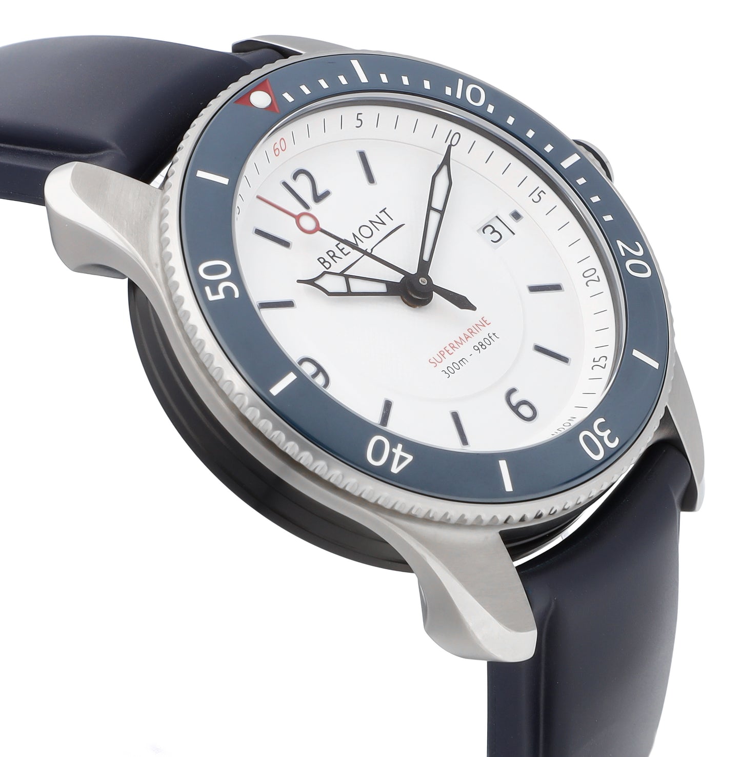 Bremont S300 White Dial 40mm Automatic Men's Watch S300-WH-R-S