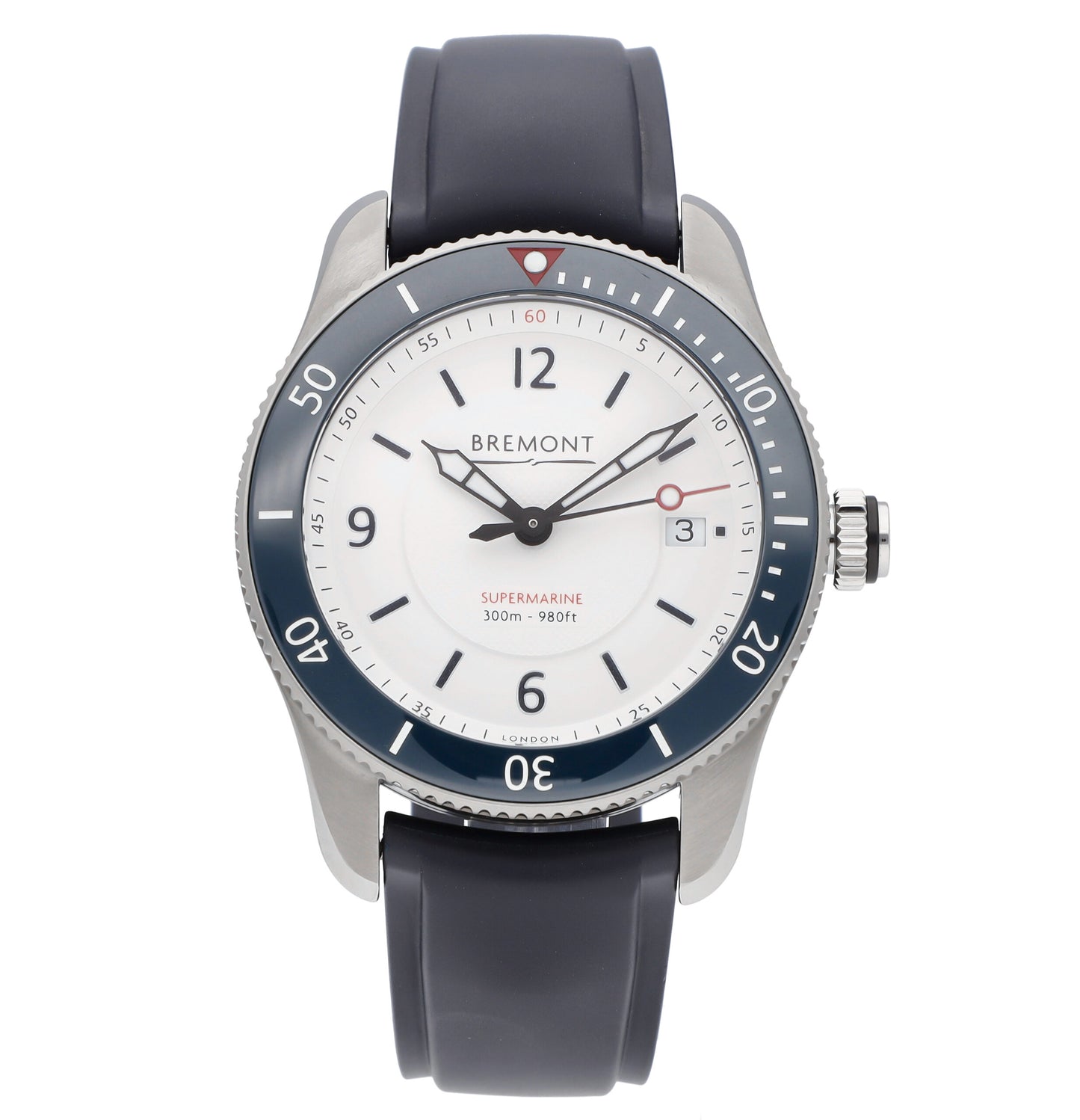 Bremont S300 White Dial 40mm Automatic Men's Watch S300-WH-R-S