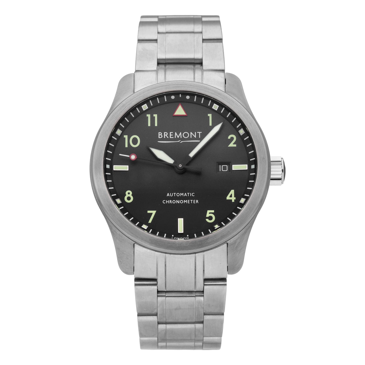 Bremont Solo 43 Stainless Steel Black Dial 43mm Automatic Mens Watch SOLO43-CR-B
