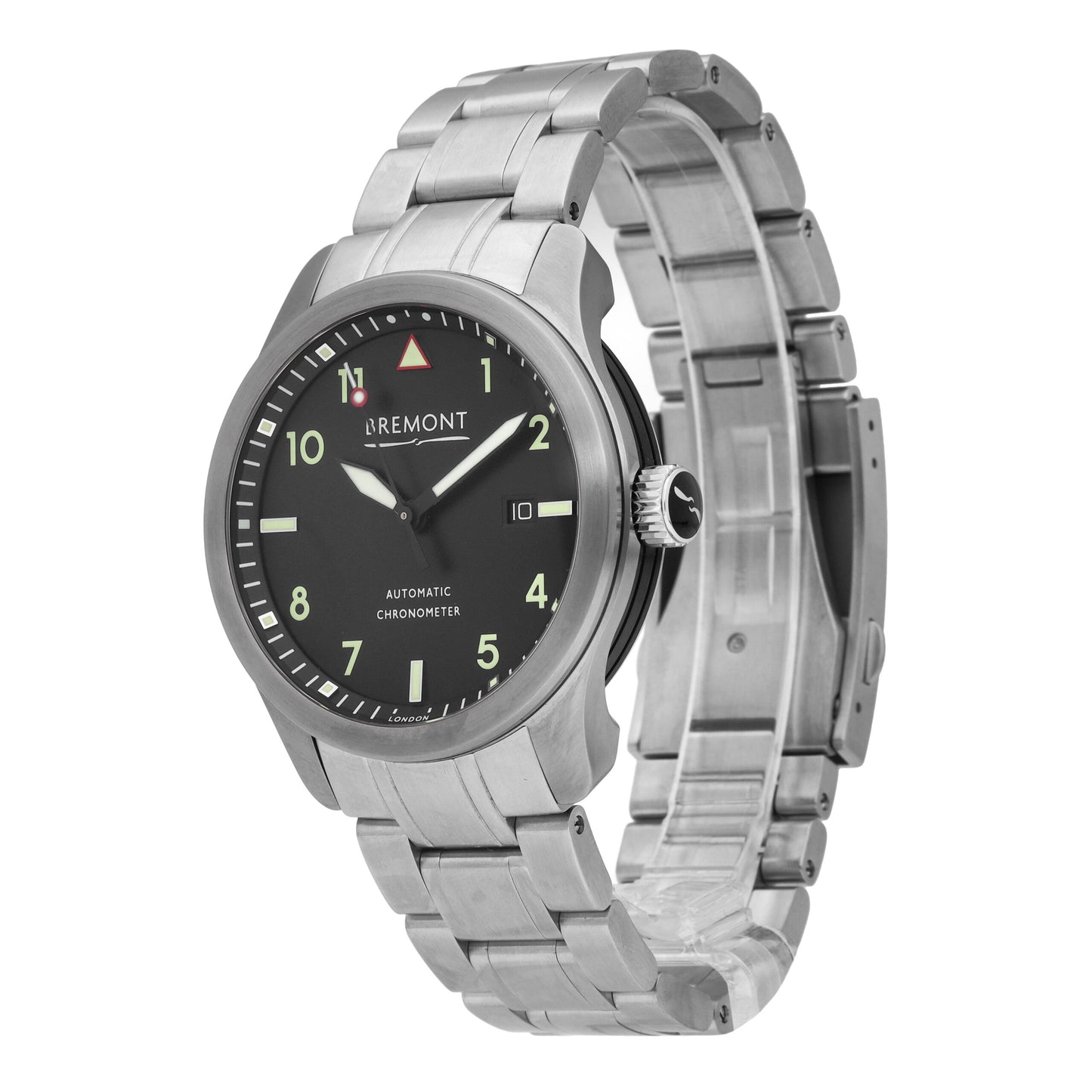 Bremont Solo 43 Stainless Steel Black Dial 43mm Automatic Mens Watch SOLO43-CR-B