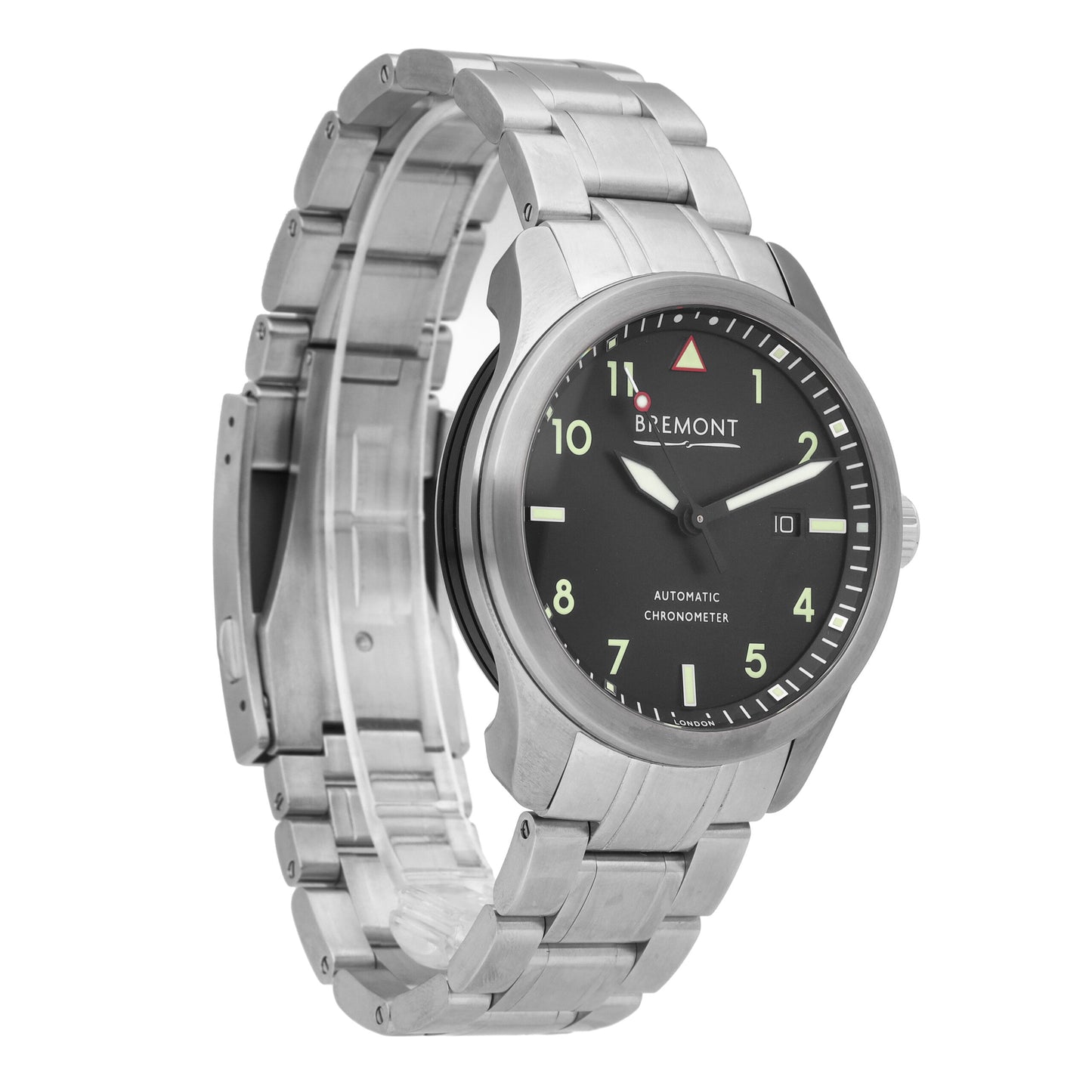 Bremont Solo 43 Stainless Steel Black Dial 43mm Automatic Mens Watch SOLO43-CR-B