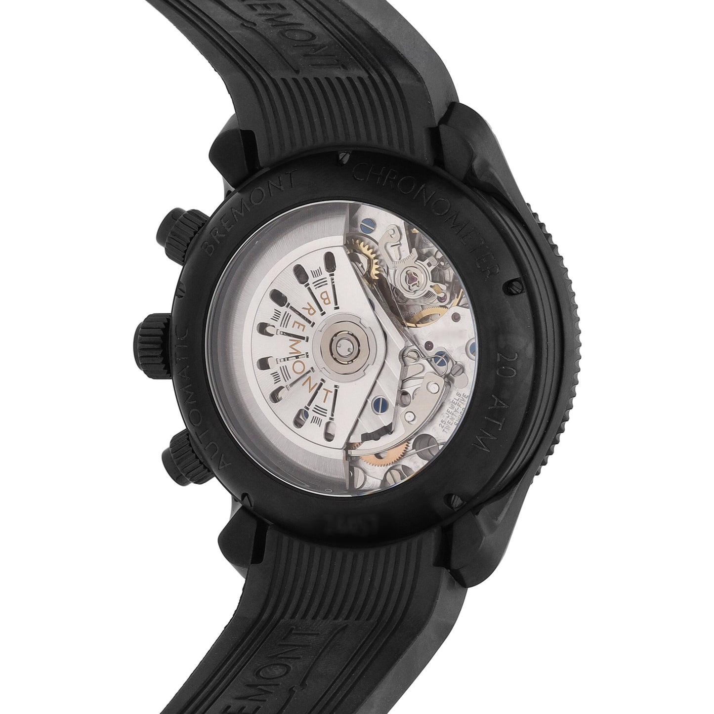 Bremont Supermarine Black Dial 43mm Automatic Men's Watch SMARINECHRONO-JET-R-S