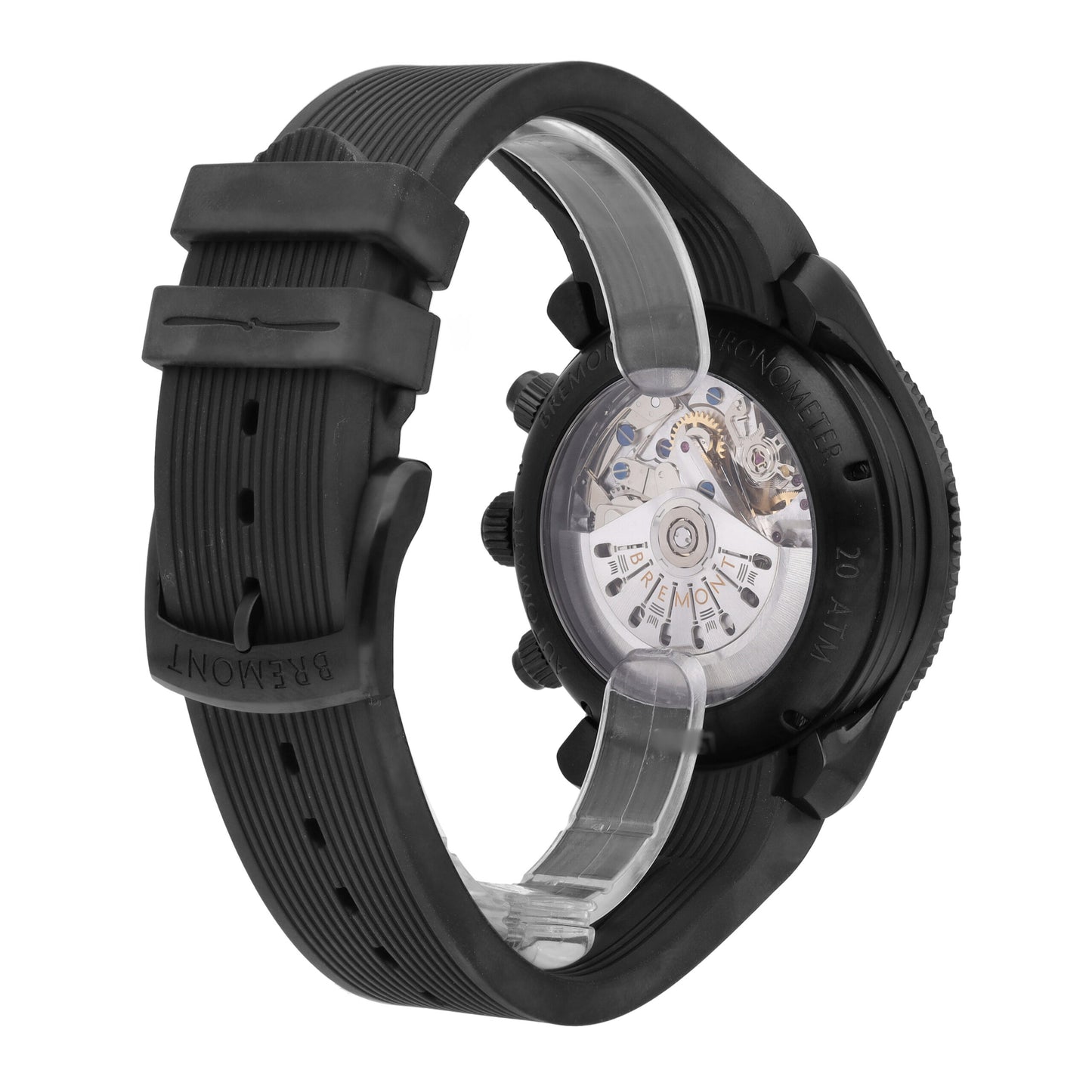Bremont Supermarine Black Dial 43mm Automatic Men's Watch SMARINECHRONO-JET-R-S