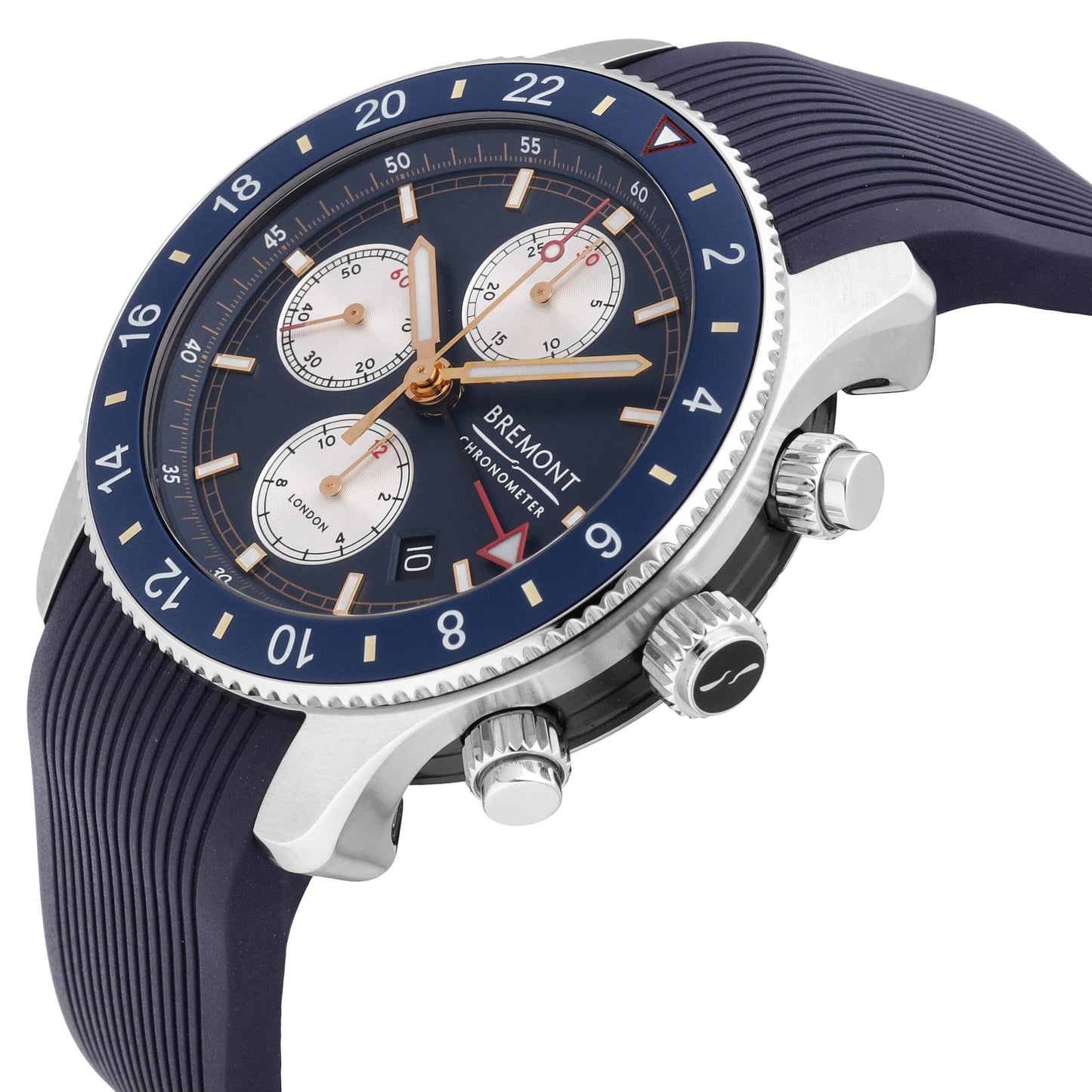 Bremont Supermarine Blue Dial 43mm Automatic Men's Watch SMARINECHRONO-BL-R-S