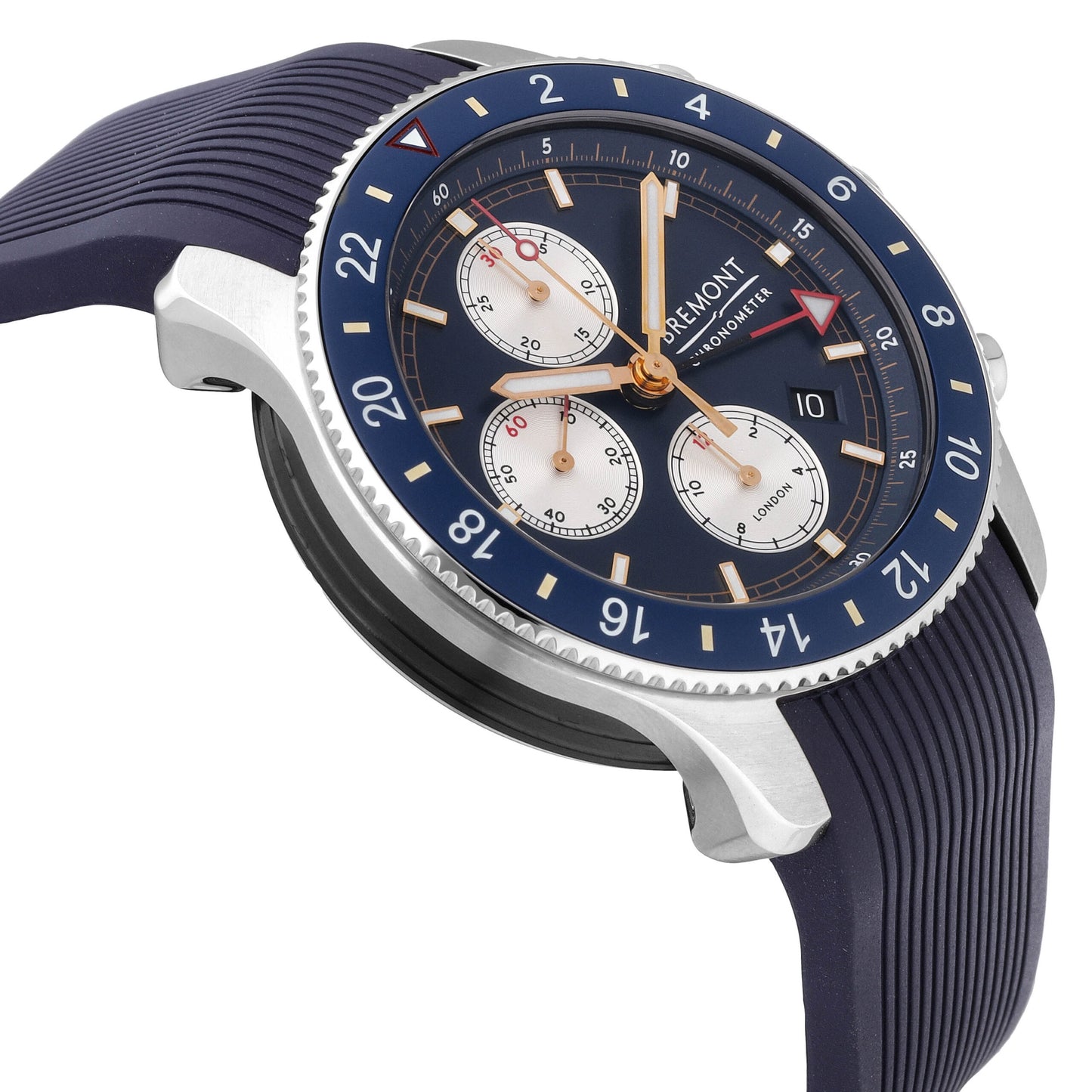 Bremont Supermarine Blue Dial 43mm Automatic Men's Watch SMARINECHRONO-BL-R-S