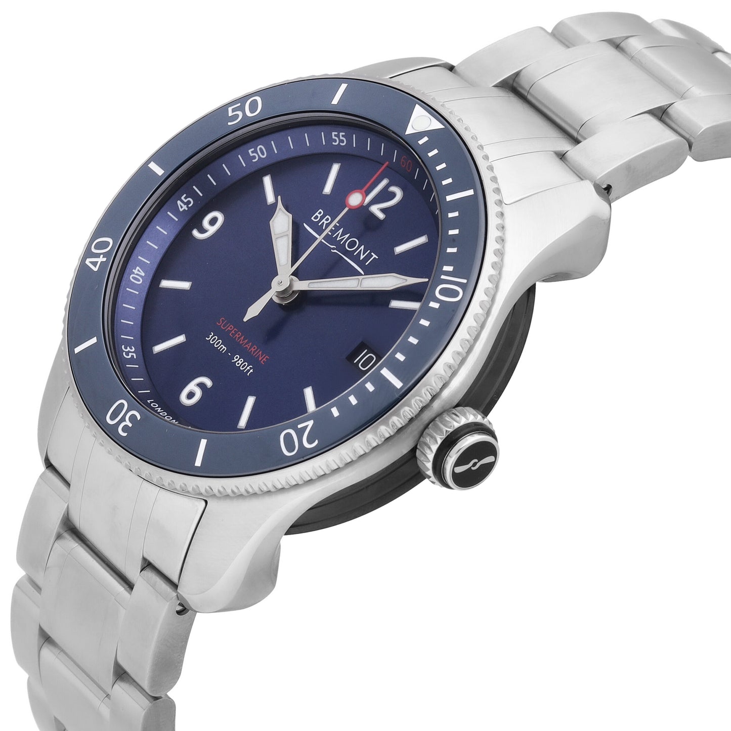 Bremont Supermarine S300 Blue Dial 40mm Automatic Men's Watch S300-BL-B