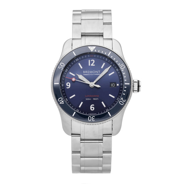 Bremont Supermarine S300 Blue Dial 40mm Automatic Men's Watch S300-BL-B