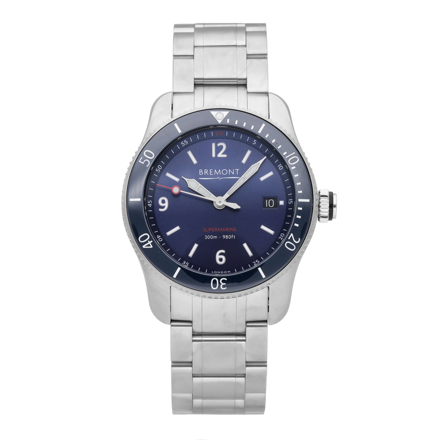 Bremont Supermarine S300 Blue Dial 40mm Automatic Men's Watch S300-BL-B