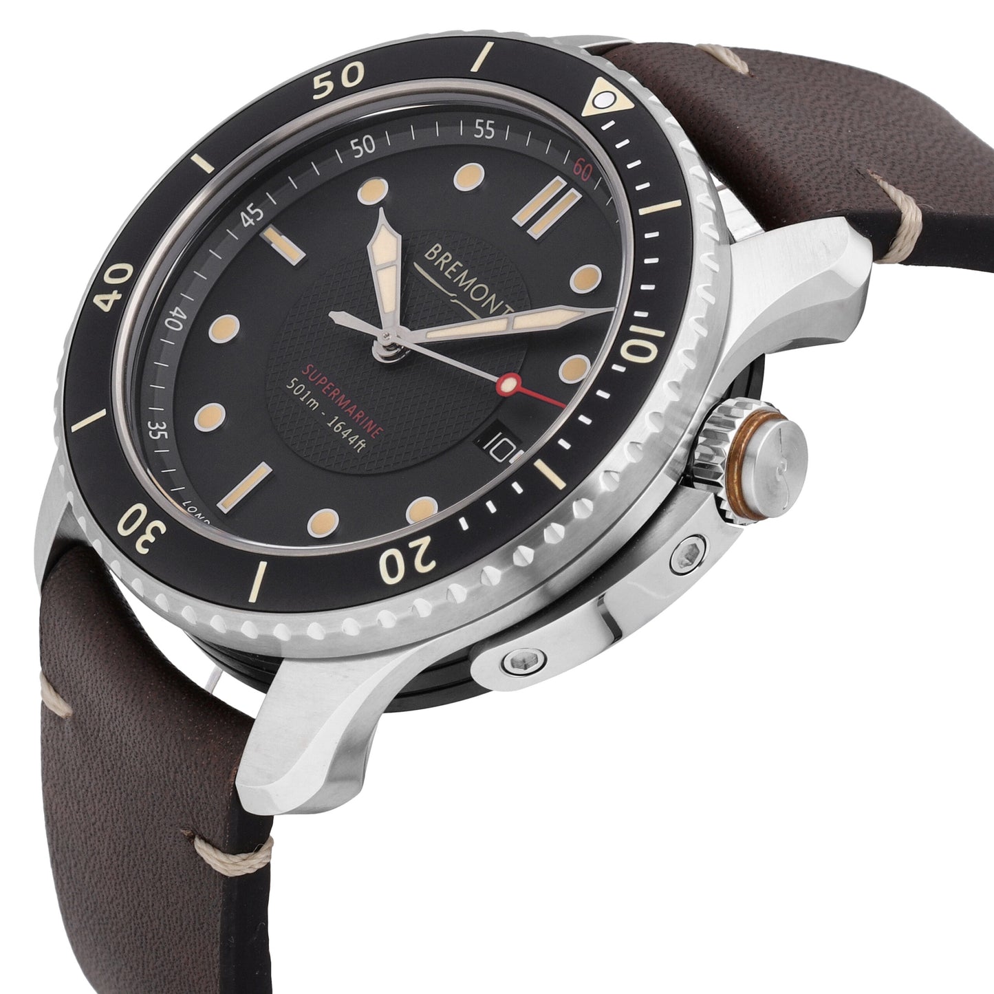 Bremont Supermarine S500 Black Dial 43mm Automatic Men's Watch S501-BK-R-S