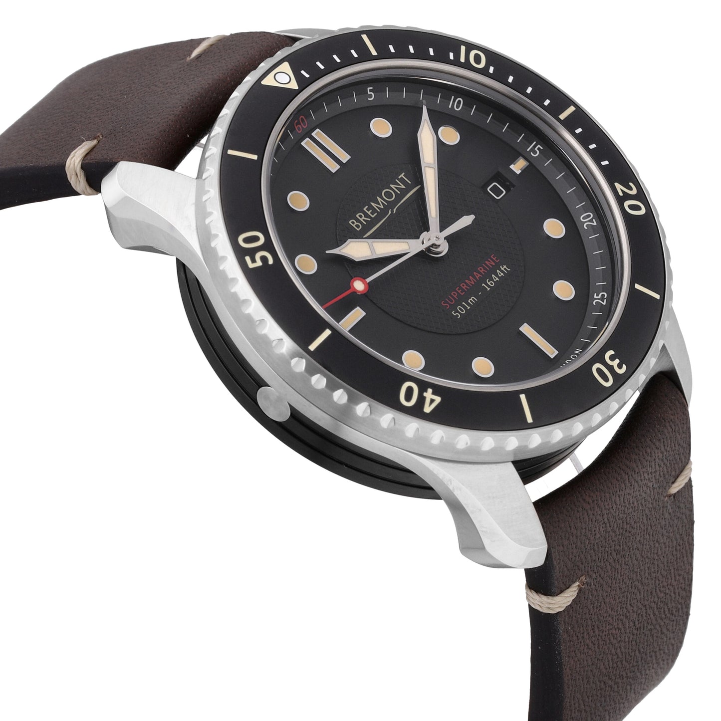 Bremont Supermarine S500 Black Dial 43mm Automatic Men's Watch S501-BK-R-S