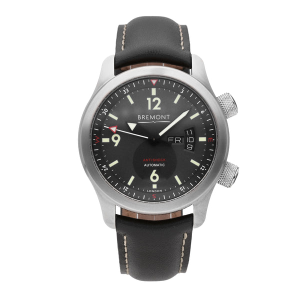 Bremont U-22 Stainless Steel Grey Dial 43mm Automatic Mens Watch U22-R-S