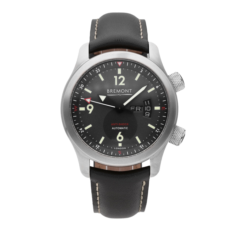 Bremont U-22 Stainless Steel Grey Dial 43mm Automatic Mens Watch U22-R-S