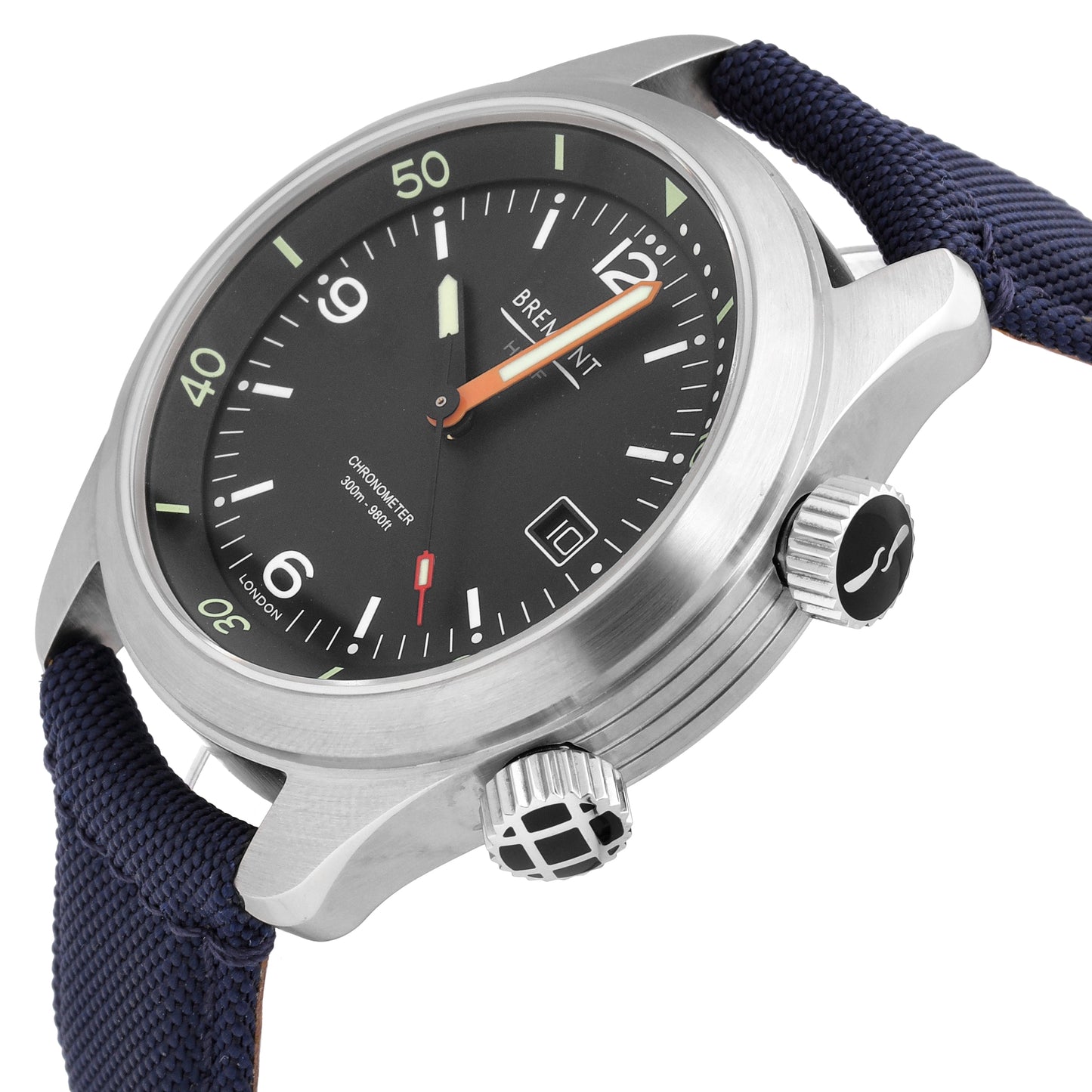 Bremont Argonaut Stainless Steel Black Dial 42mm Auto Men's Watch ARGONAUT-R-S