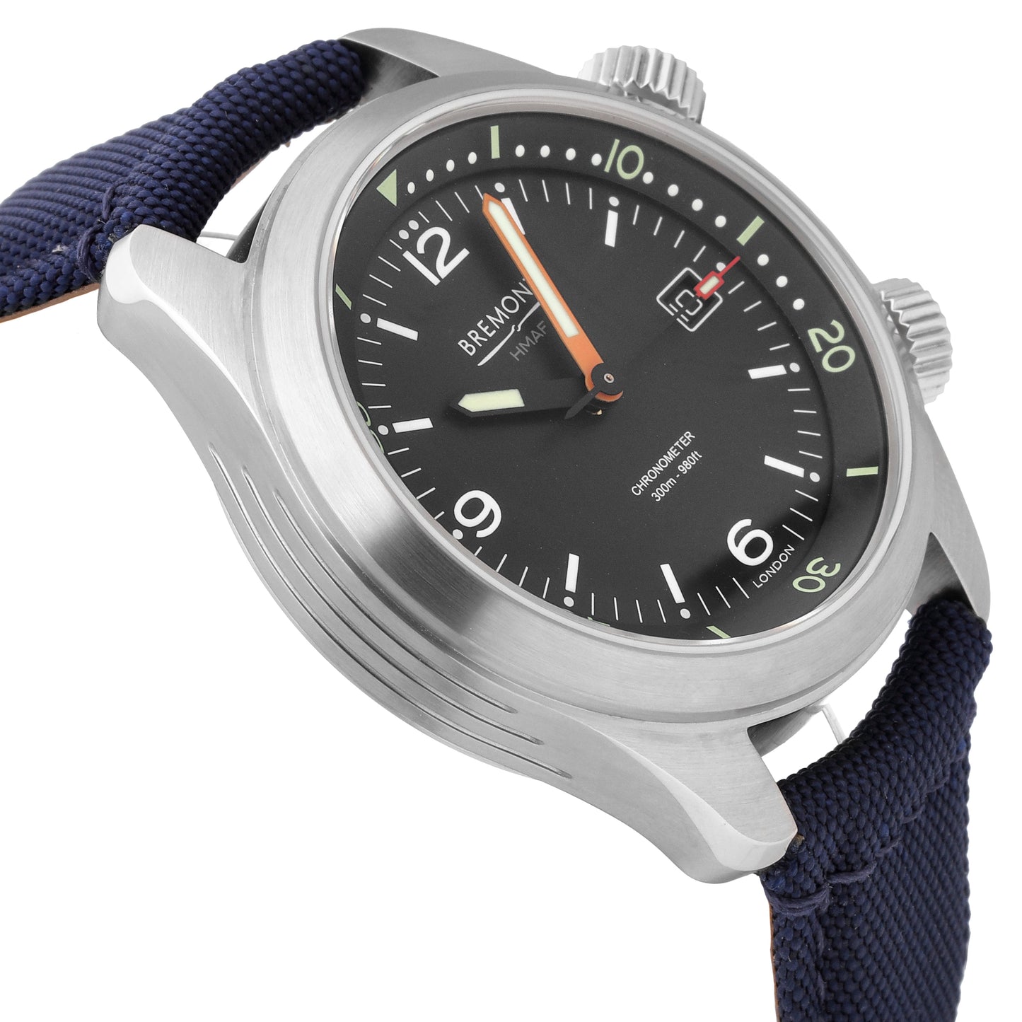 Bremont Argonaut Stainless Steel Black Dial 42mm Auto Men's Watch ARGONAUT-R-S
