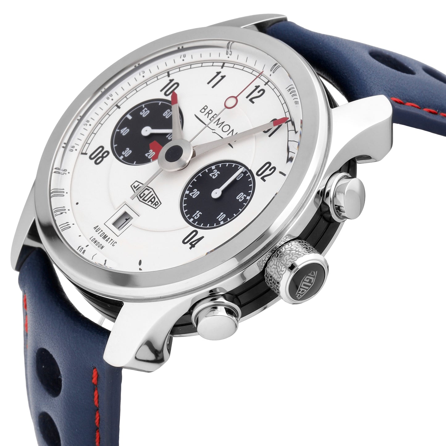 Bremont Jaguar MKII Stainless Steel 43mm Automatic Men's Watch J-MKII-WH-R-S