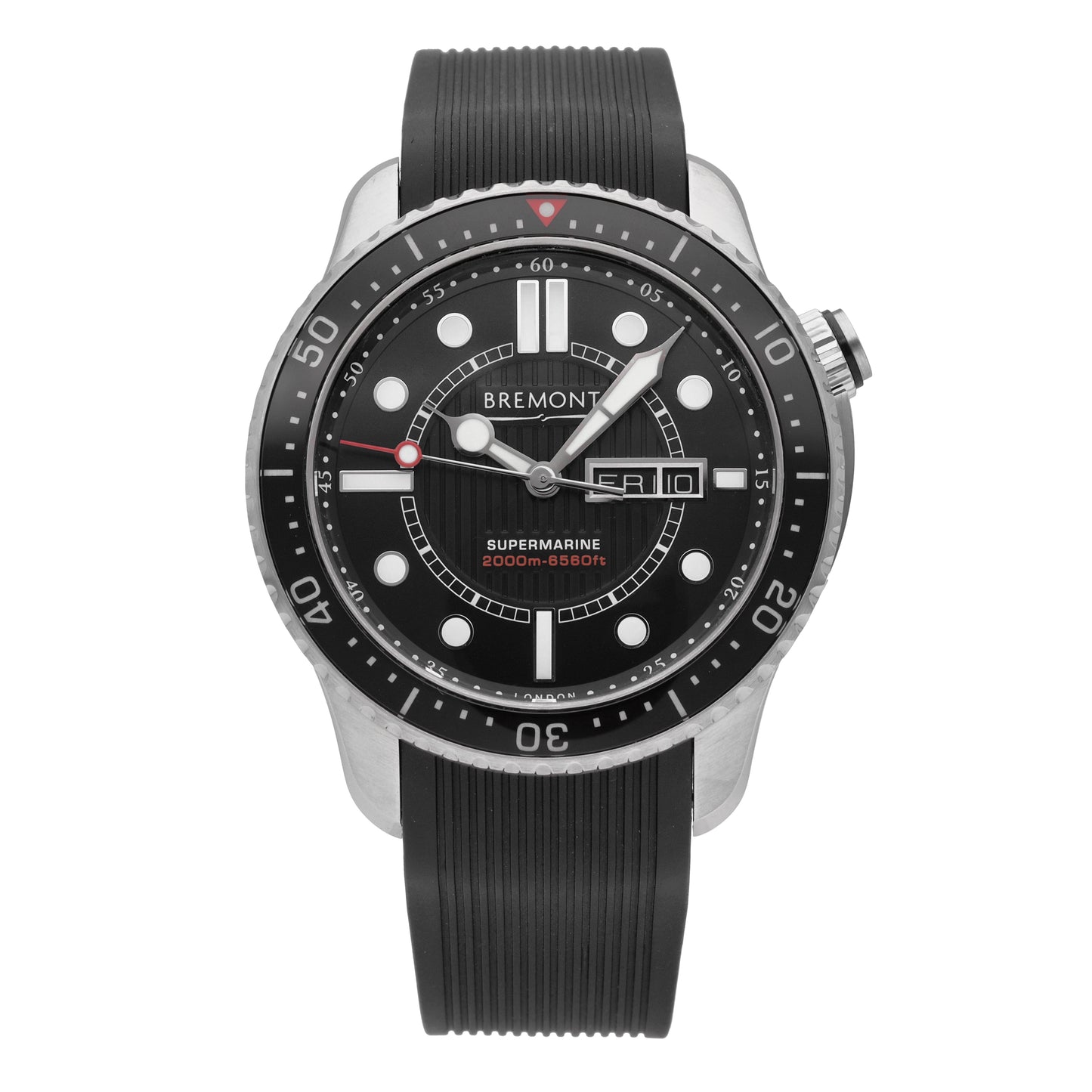 Bremont S2000 Stainless Steel Black Dial 45mm Automatic Men's Watch S2000-BK-S