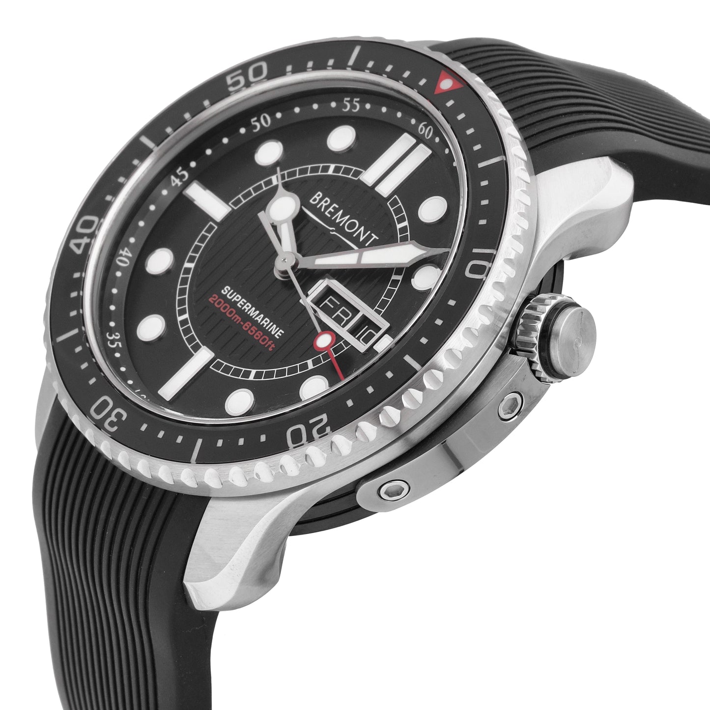 Bremont S2000 Stainless Steel Black Dial 45mm Automatic Men's Watch S2000-BK-S