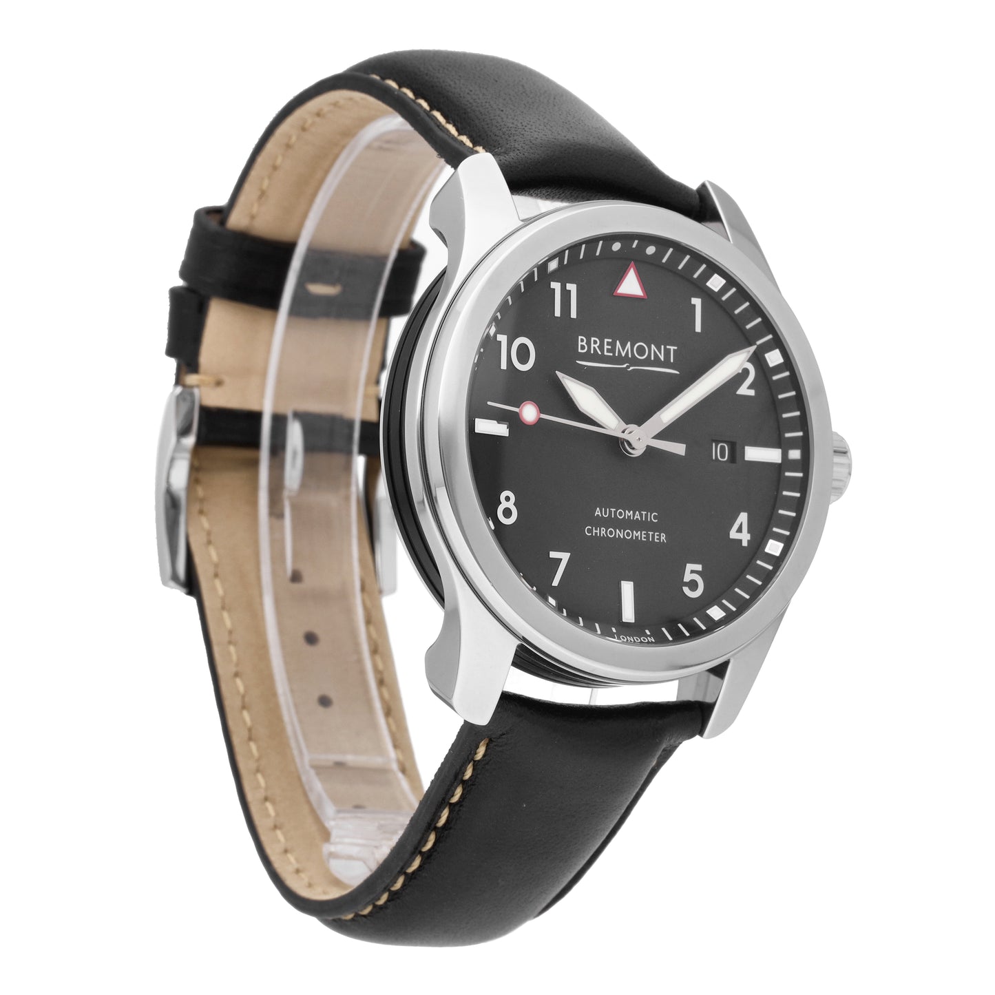 Bremont Solo 43 Stainless Steel Black Dial 43mm Automatic Mens SOLO43-P-BK-R-S