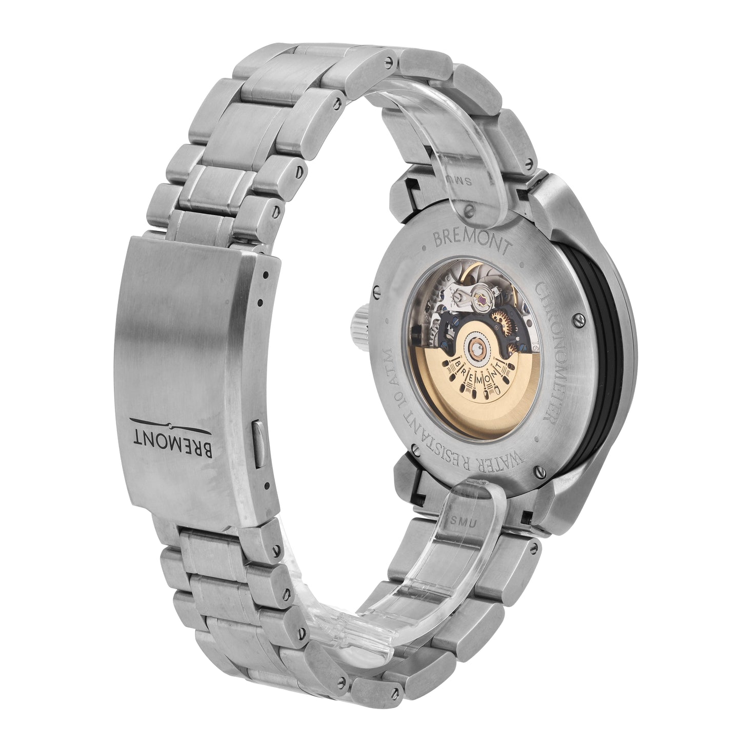 Bremont Solo 43 Stainless Steel Black Dial 43mm Automatic Mens Watch SOLO43-WH-B