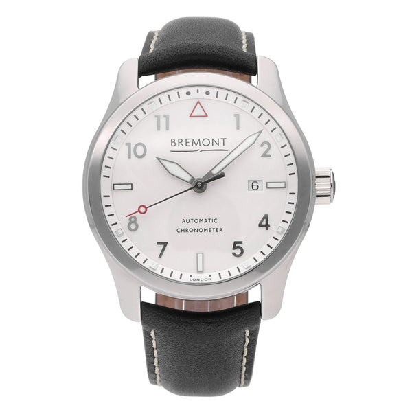 Bremont Solo 43 Stainless Steel White Dial 43mm Automatic Mens SOLO43-P-WH-R-S
