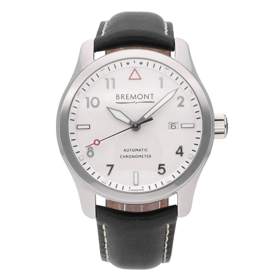 Bremont Solo 43 Stainless Steel White Dial 43mm Automatic Mens SOLO43-P-WH-R-S
