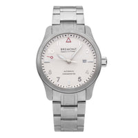 Bremont Solo 43 Stainless Steel White Dial 43mm Automatic Mens Watch SOLO43-WS-B