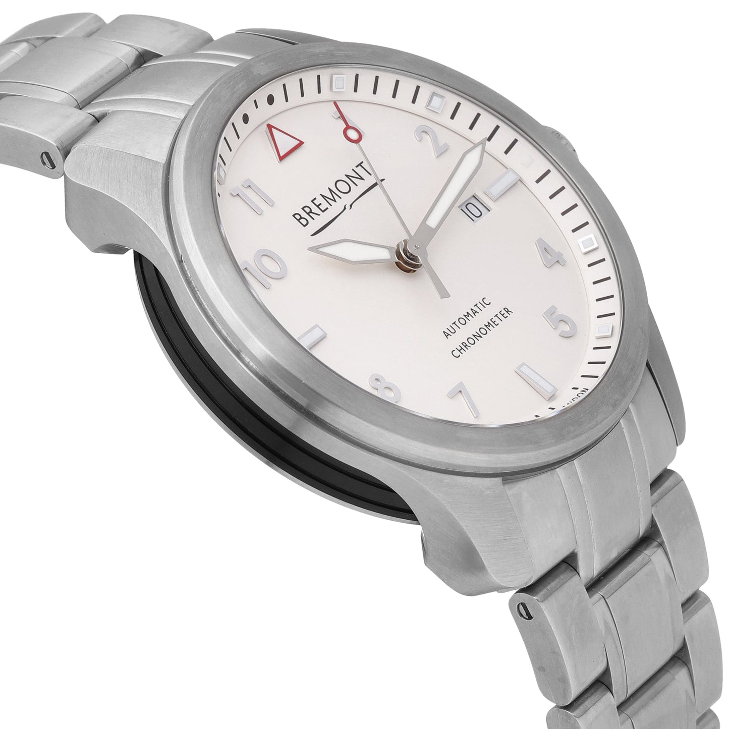 Bremont Solo 43 Stainless Steel White Dial 43mm Automatic Mens Watch SOLO43-WS-B