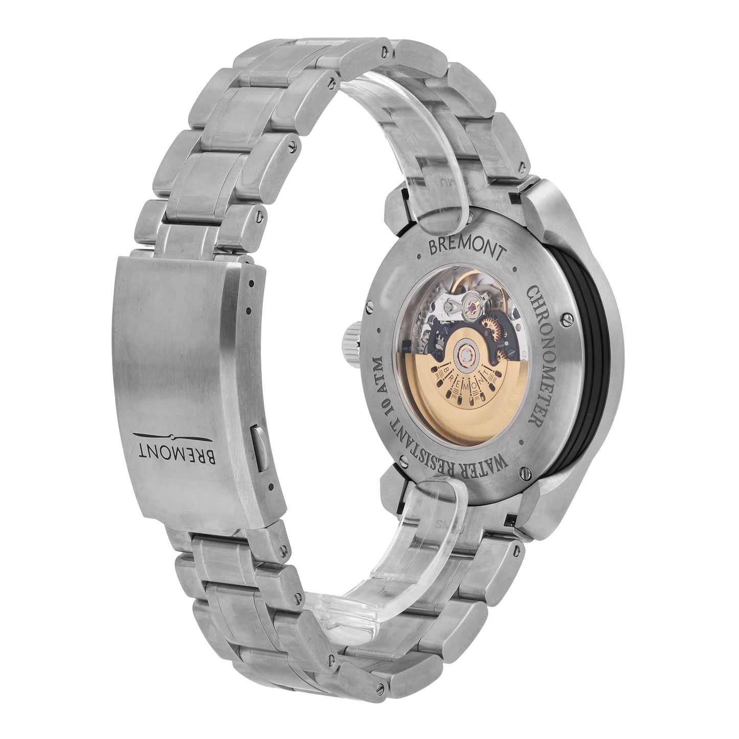 Bremont Solo 43 Stainless Steel White Dial 43mm Automatic Mens Watch SOLO43-WS-B